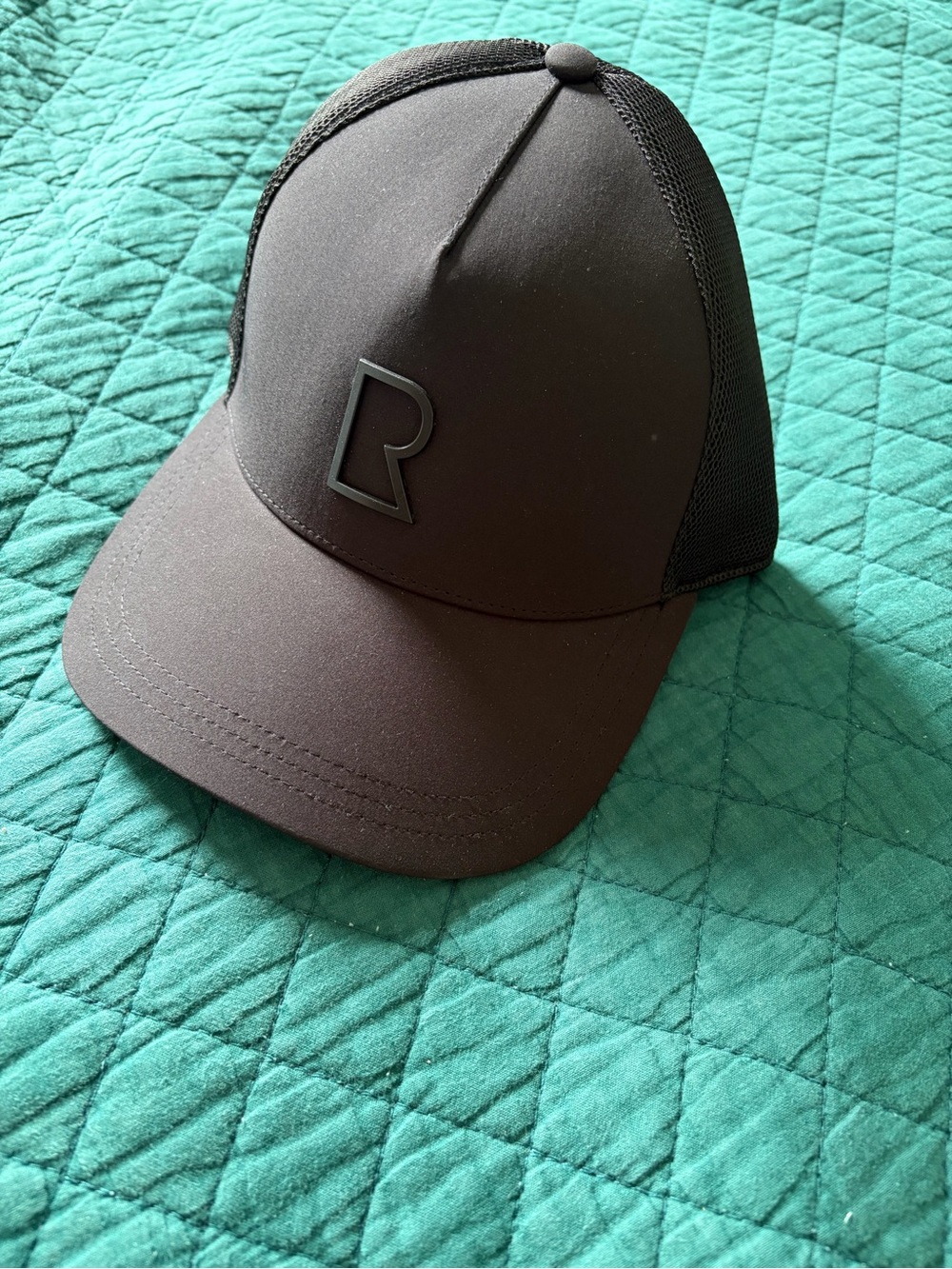 RUDSAK Black Mesh Trucker Cap with Raised R Logo